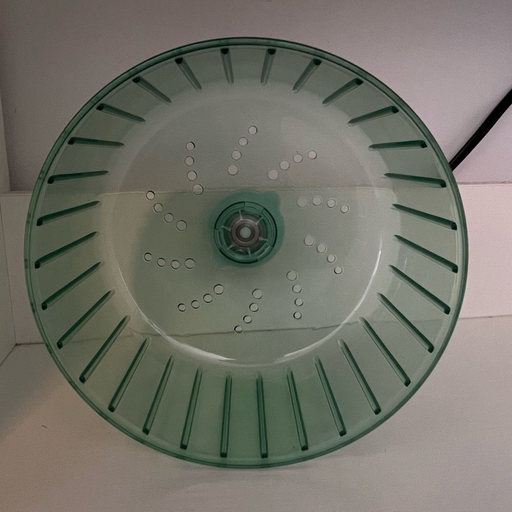 Unused, super-silent hamster wheel.